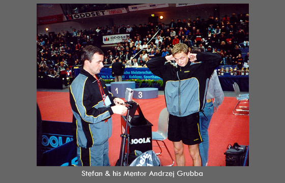 Coach Stefan Feth with his mentor Andrzej Grubba
