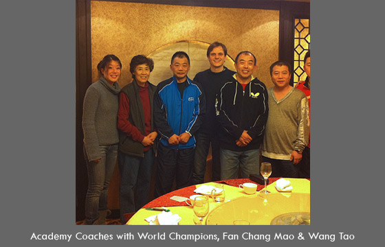 WCTTA Coaches with World Champions Fan Chang Mao & Wang Tao