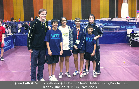 Stefan Feth & Nan Li with students Kunal Chodri, Aditi Chodri, Prachi Jha and Kanak Jha at 2010 US National