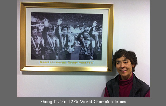 Zhang Li #3a 1975 World Champion Teams