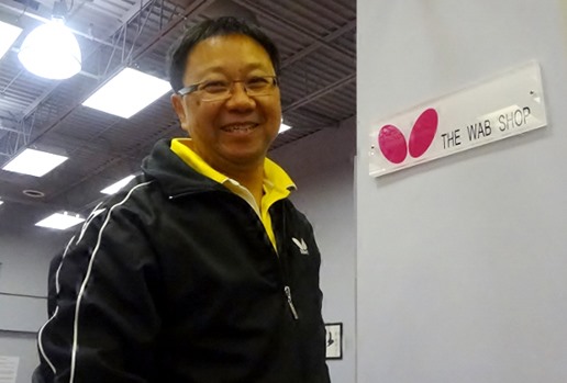 Raymond Szeto of The WAB Shop at the Canadian Chinese Table Tennis Association in Markham, Ontario