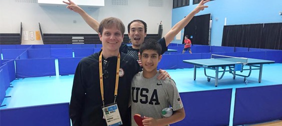 Coach Stefan Feth, Kanak Jha & Timothy Wang