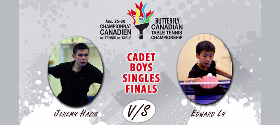 Canadian Championships Cadet Boys Finals
