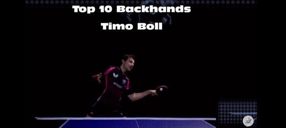 Timo Boll Backhand