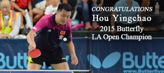 Hou Yingchao, 2015 Butterfly LA Open Champion