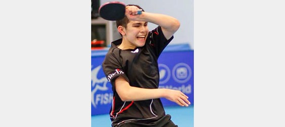 2015 ITTF NA Championships: Jeremy Hazin who beat Krishnateja Avvari Photo By: Warren Rosenberg Photography
