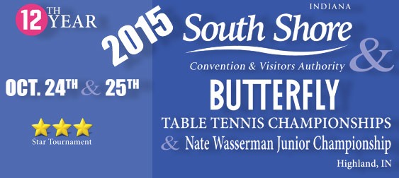 2015 South Shore Sports & Butterfly Table Tennis Championships