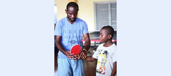 ITTF Development Program: Learning the basics in Jamaica Photo By: Courtesy of Peter Kavanaugh