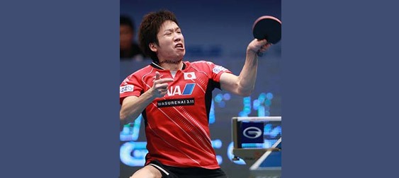 ITTF Grand Finals 2015: Painful for Jun Mizutani beaten by Dimitrij Ovtcharov Photo By: Rémy Gros