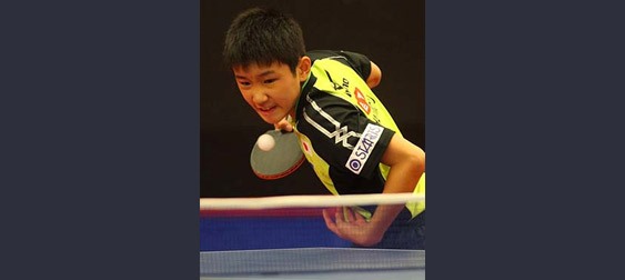 Japanese Duo Treads Illustrious Footsteps: Tomokazu Harimoto aiming to follow illustrious predecessors Photo By: Ireneusz Kanabrodzki