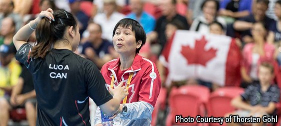 Ask The Experts: Junya Chen, No. 88: Coach Junya Chen with Anqi Luo – Photo by Thorsten Gohl
