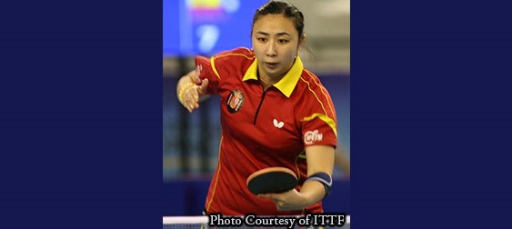 Shen Yanfei, Women’s Europe Top 16 Champion! – Photo courtesy of ITTF / by Rita Tarboda