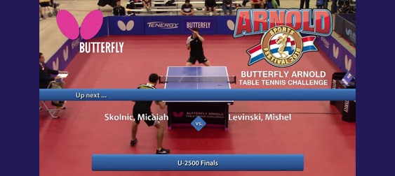 2016 Butterfly Arnold Table Tennis Challenge U-2500 Final