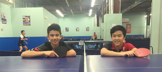 Unlikely duo of table tennis players – Photo courtesy of Jonas Shaffer / Baltimore Sun
