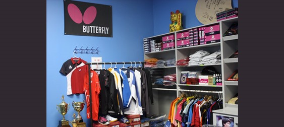 My Table Tennis Club’s Pro Shop in Markham, Ontario