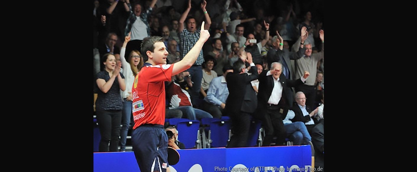 Timo Boll, Borussia Dusseldorf – Photo Courtesy of ETTU / Photo by majo-foto.de