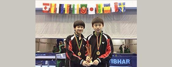 Terence Yeung and Alexander Bu – Photo courtesy of Table Tennis Canada
