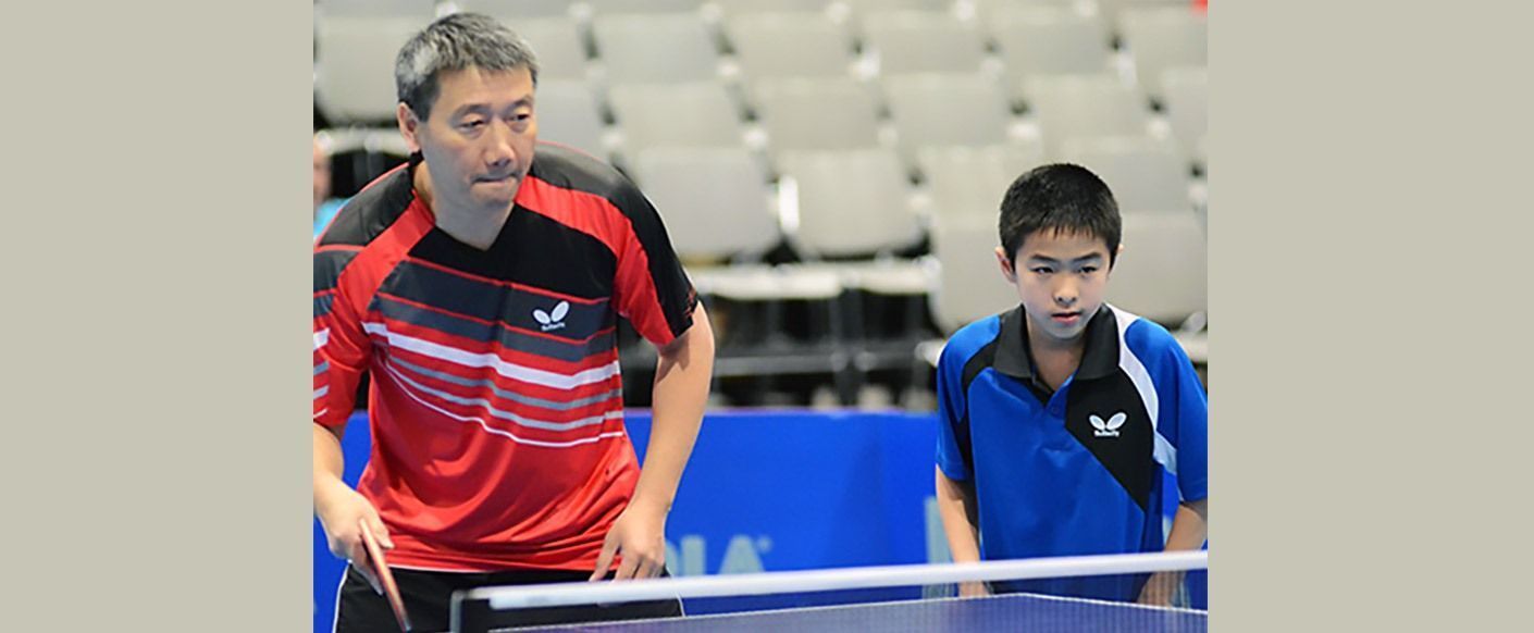 Coach Yinghua Cheng with Derek Nie