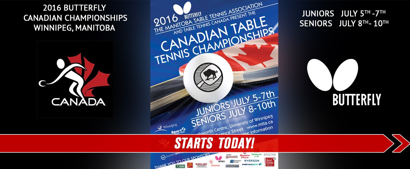 2016 Butterfly Canadian Table Tennis Championships