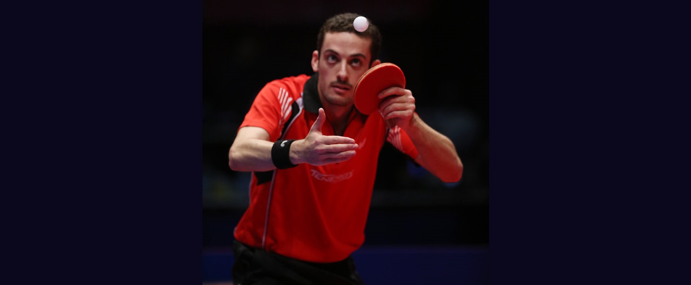 Marcos Freitas very clear in his thoughts Photo courtesy of ITTF / by: Rémy Gros