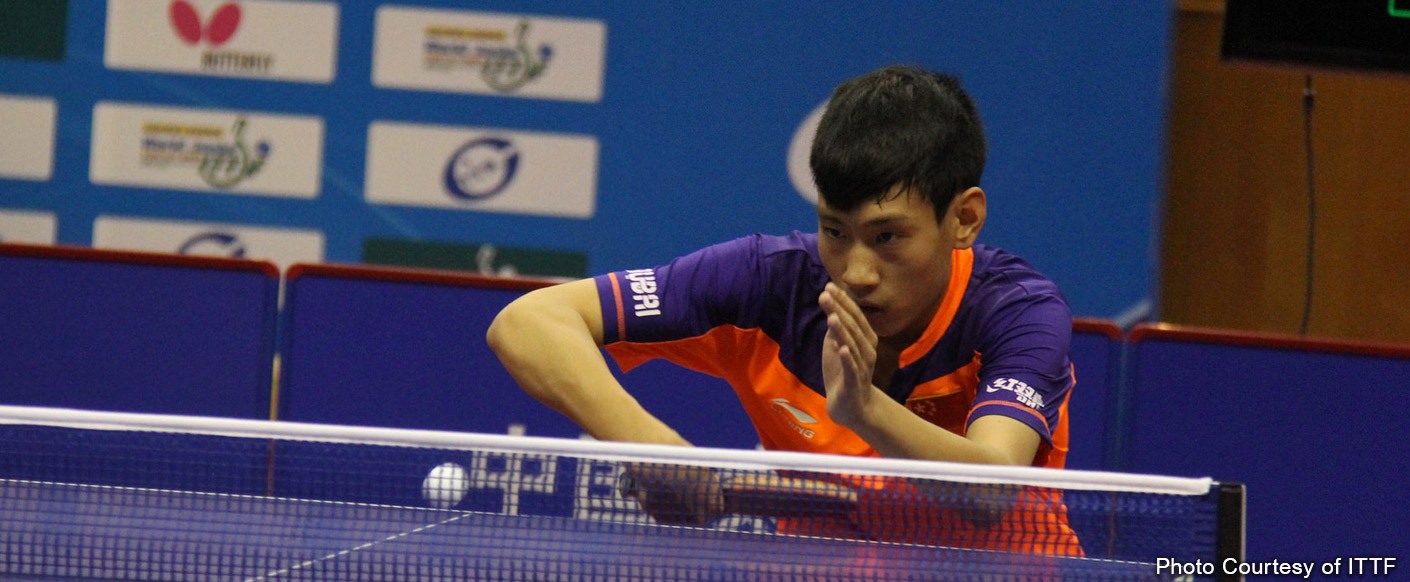 Yang Shuo, the Junior Boys’ Singles winner in Taicang – Photo courtesy of ITTF