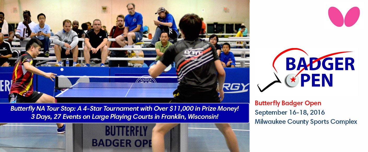 2016 Butterfly Badger Open Sept 16-18 in Franklin, Wisconsin