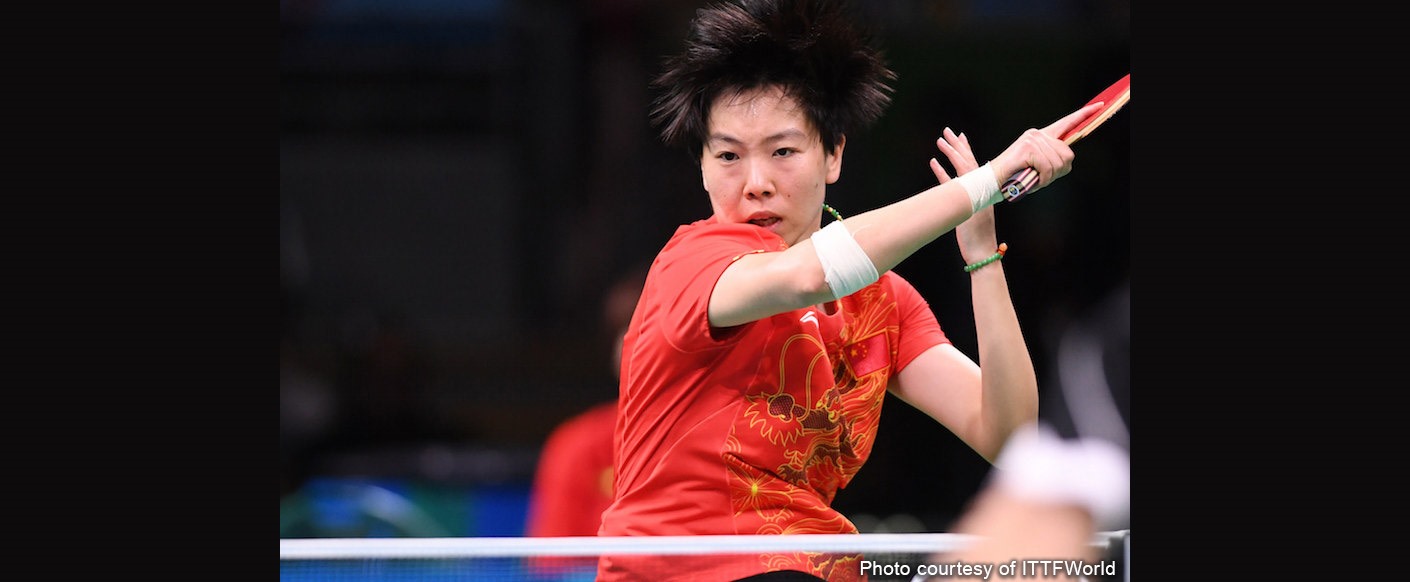 Li Xiaoxia in her final Olympic Games – Photo by ITTFWorld