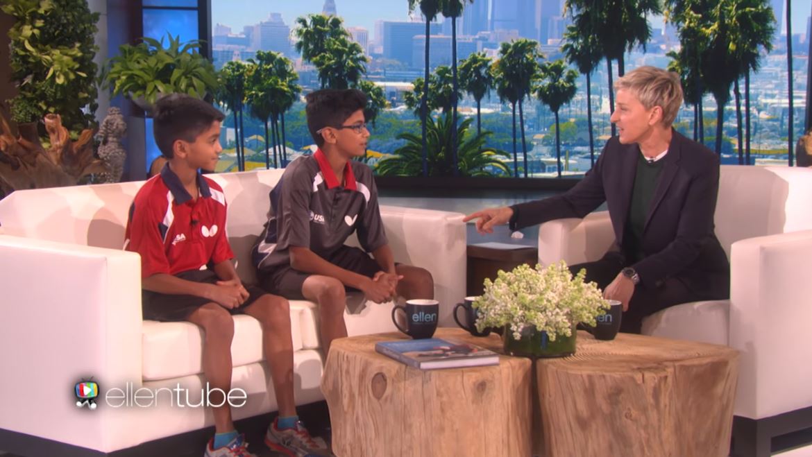 Ellen Meets Table Tennis Champion Siblings