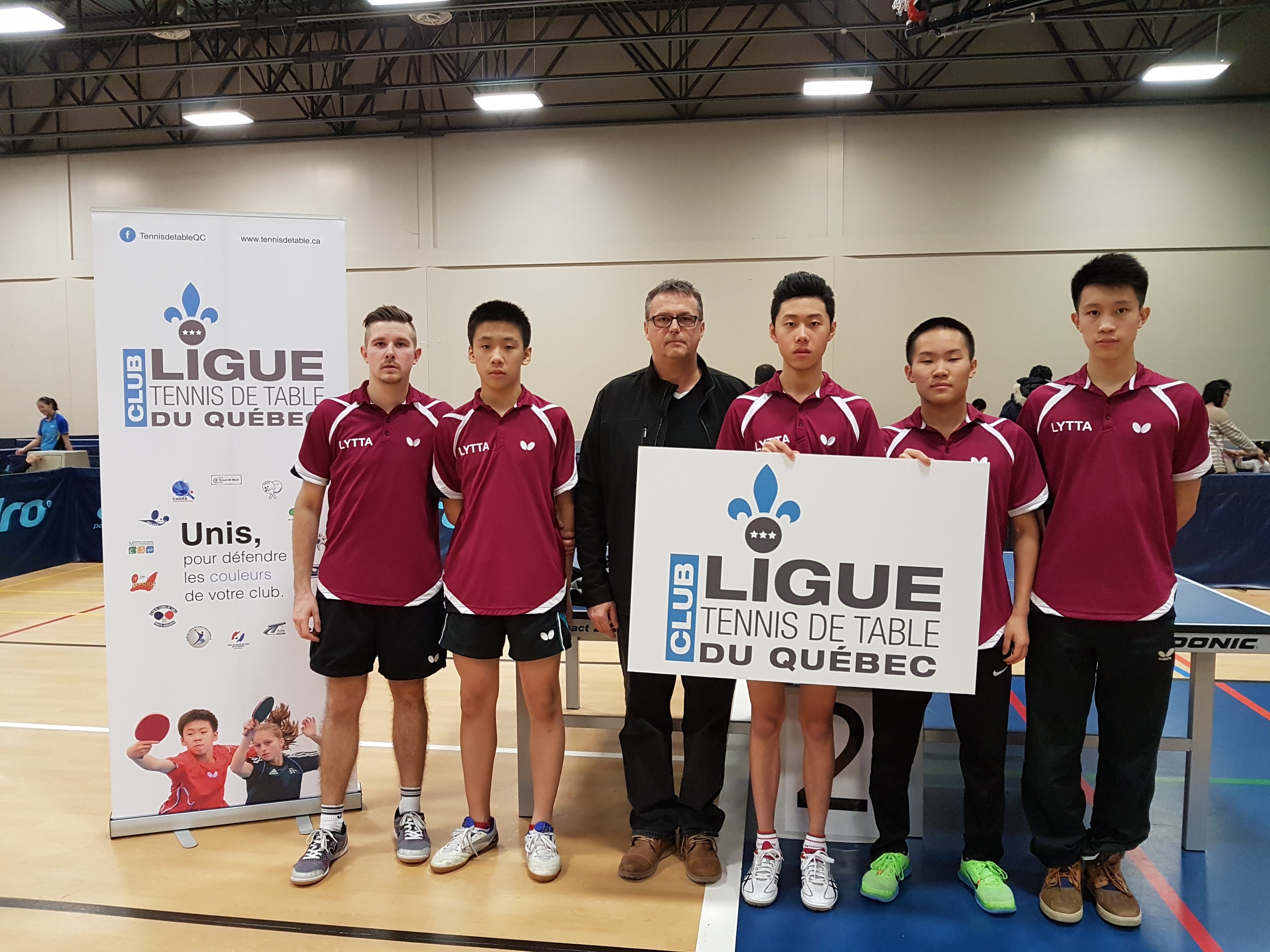 LYTTA won the champion Pro-A league of Quebec Table Tennis Federation