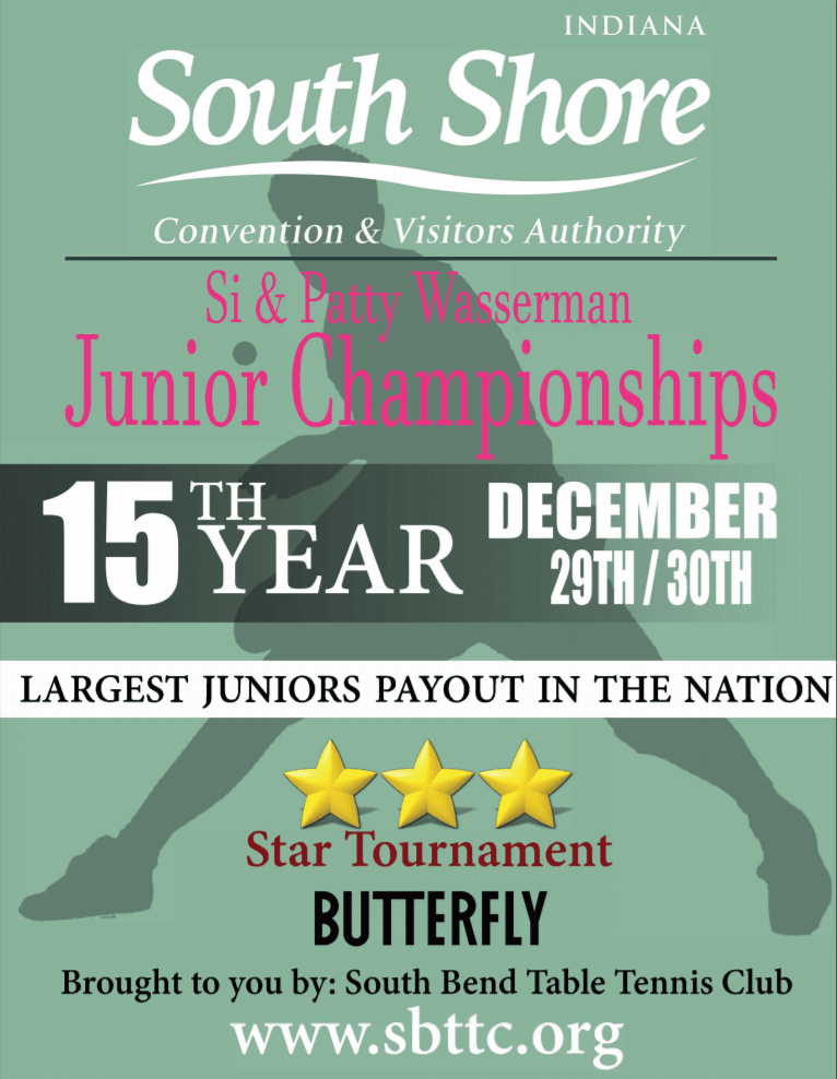 2018 SOUTH SHORE SPORTS AND BUTTERFLY TABLE TENNIS CHAMPIONSHIPS