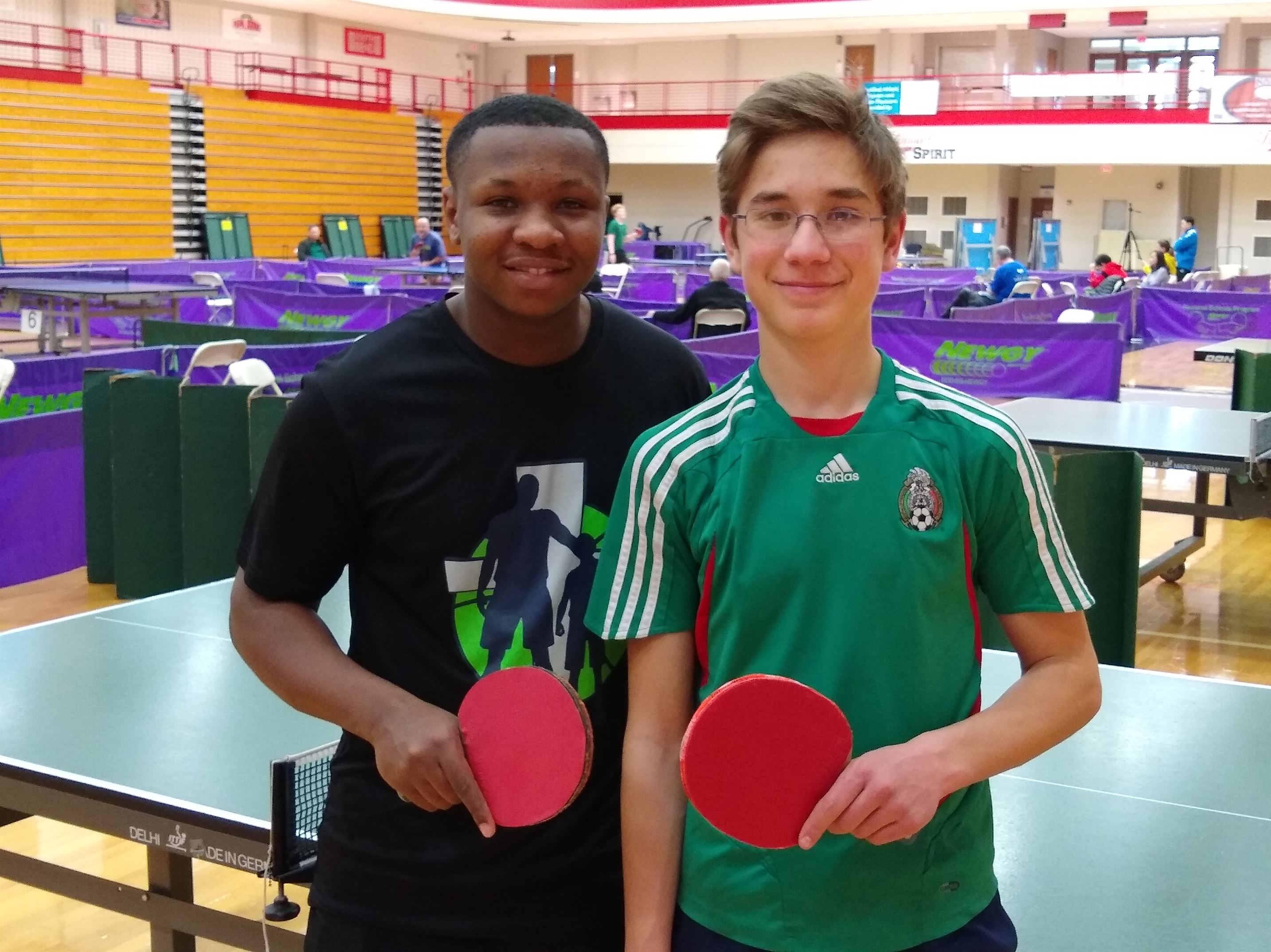 Two Local Juniors Battle it Out at Table Tennis Tournament