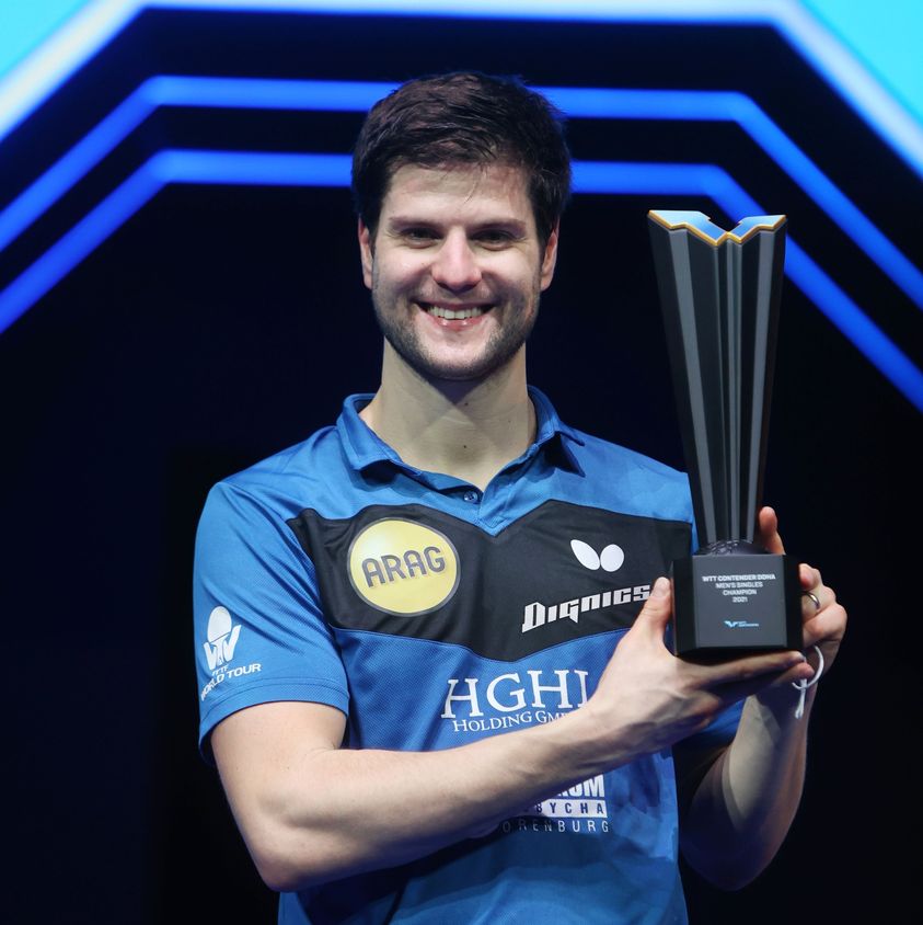 Dimirij Ovtcharov 2021 WTT Contender Event in Doha Men's Singles Champion