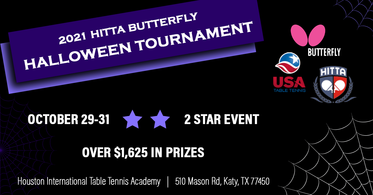 2021 HITTA BUTTERFLY HALLOWEEN TOURNAMENT
