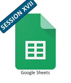 Session XVII - Google Sheets