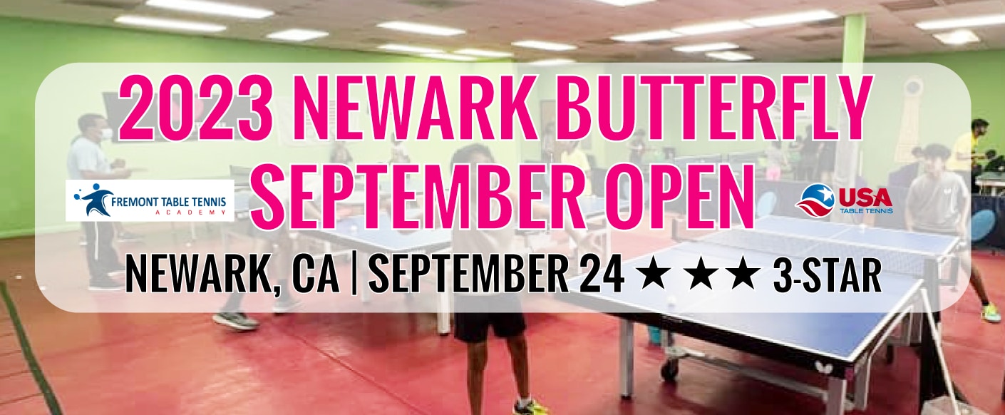 Featured USATT Sanctioned Table Tennis tournaments and events presented in part by Butterfly North America.