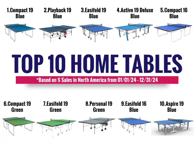 Top 10 Home Table Tennis Tables