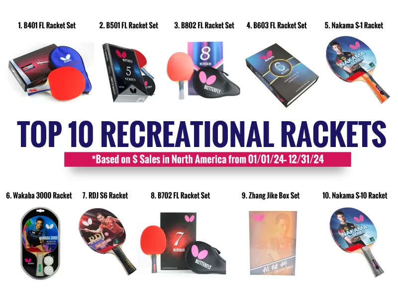 Top 10 Butterfly Recreational Rackets