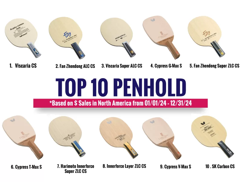 Top 10 Penhold Blades by Butterfly