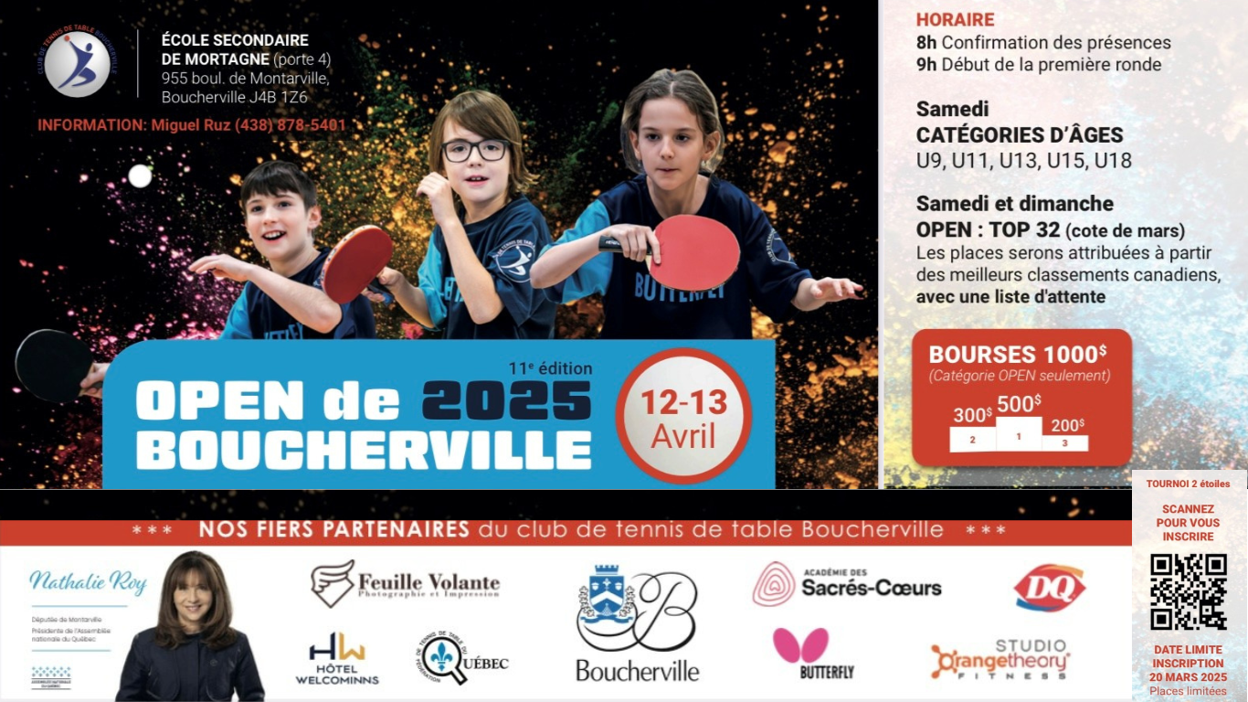 Web banner open boucherville