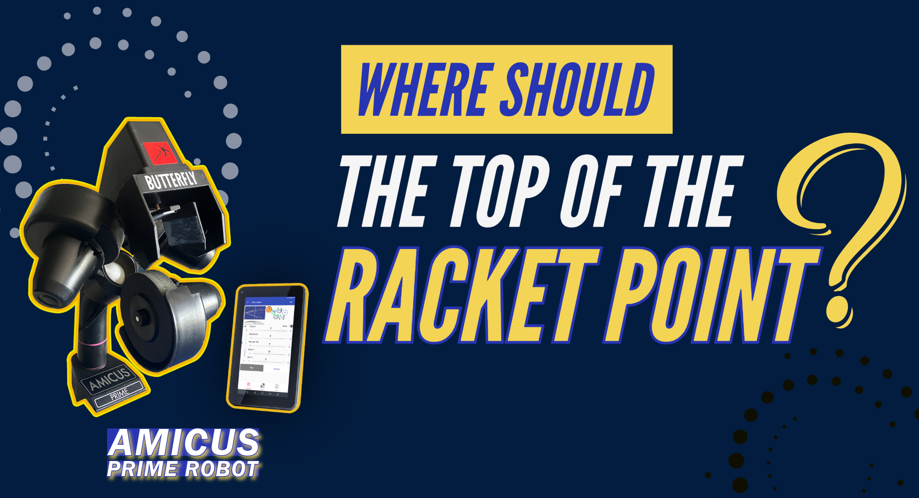 Where Should the Top of the Racket Point?