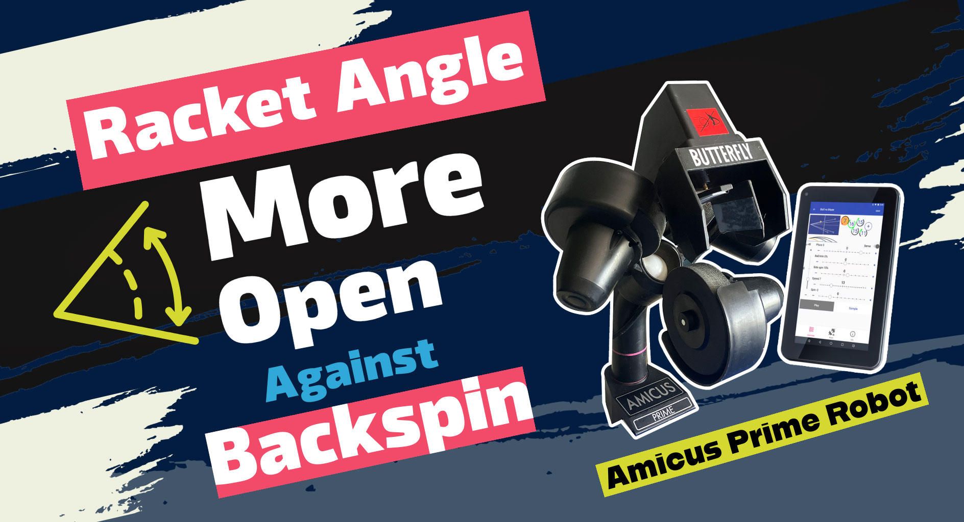 Racket Angle More Open Against Backspin
